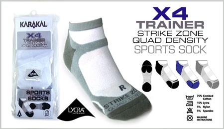 Karakal X4 Trainer Technical Sport Socks